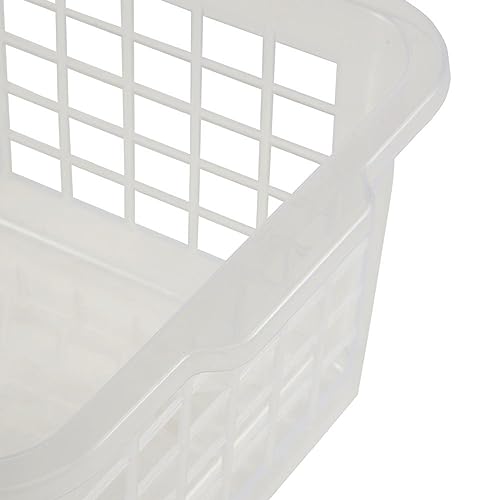 keeeper Storage Basket, Sturdy Plastic (PP), 2.8 Litre, 25 x 17 x 10 cm, Transparent-Natural