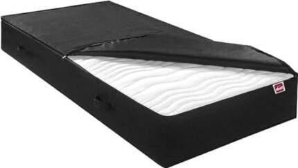 Abeil Full Protection Mattress Cover 90 x 200 cm, Black