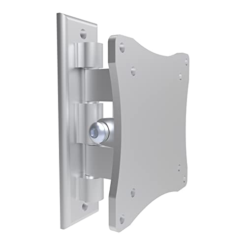 Intec brackets - Swivel and Tilt TV Wall Bracket Fits 17-27" with VESA 75x75 & 100x100mm. Silver