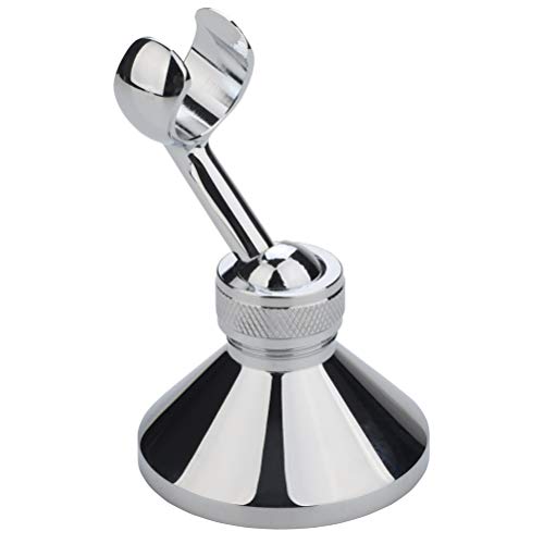 HIMREYLD Shower Head Holders - Copper Shower Holder Bracket 360 Degree Adjustable Wall Mount for Standard Handheld Showerhead and Hose - Chrome P