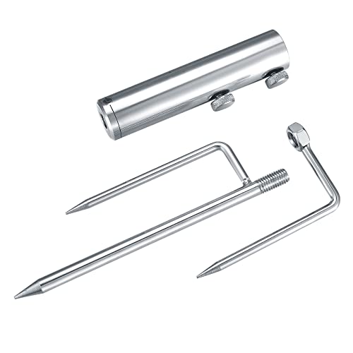 Parasol Stand, Umbrella Stand Anchor with 3 Spikes, Umbrella Ground Spike, Lawn Thorn Parasol Holder for Outdoor Beach Umbrella/Parasol/Garden Um