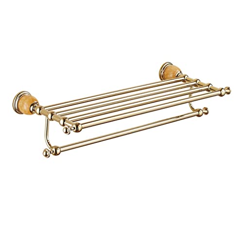 HIGOH Towel Racks,Bathroom Towel Rack Wall Mounted Towel Holder,European-Style Stainless Steel Bath Towel Rack,Bathroom Rack,Bathroom Jade Towel