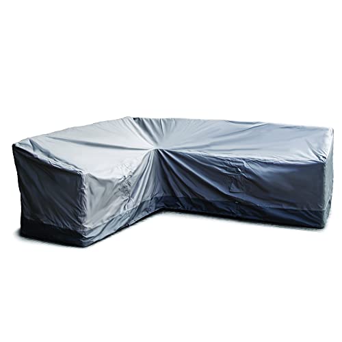 Maypole L Shaped Corner Sofa Cover Right Hand Side Full Length 260cm 600D Oxford Heavy Duty Water Resistant PVC Lined