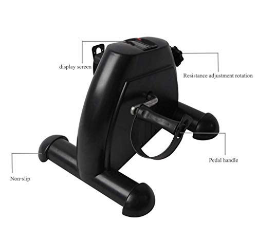 TWDYC Mini Cycle Bike Stationary Exercise Leg Low Impact Portable for Under Your Office Desk Slim Design High 7.87英寸(20厘米)