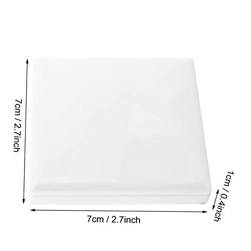 LED Lighted Makeup Mirror, 6 LEDs Handheld Illuminated Compact Mirror Portable Battery Powered Folding Cosmetic Mirror with Light for Women and G