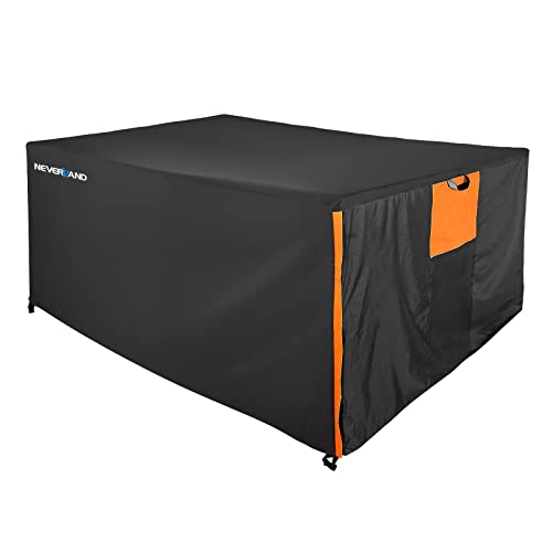 NEVERLAND Garden Furniture Covers Outdoor Dining set Covers Waterproof 300D Oxford Outdoor Patio Table Cover Large Garden Furniture Covers (125x1