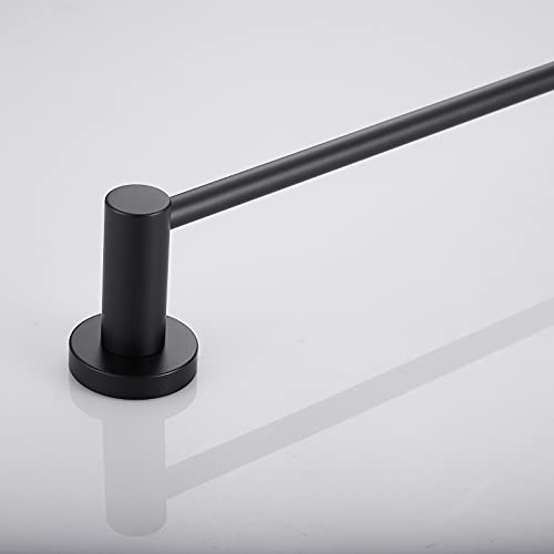 Towel Bar for Bathroom Wall Mounted 40cm(15.7inch)Matte Black SUS 304 Stainless Steel Shower Towel Rack Gudetap GTA20806B
