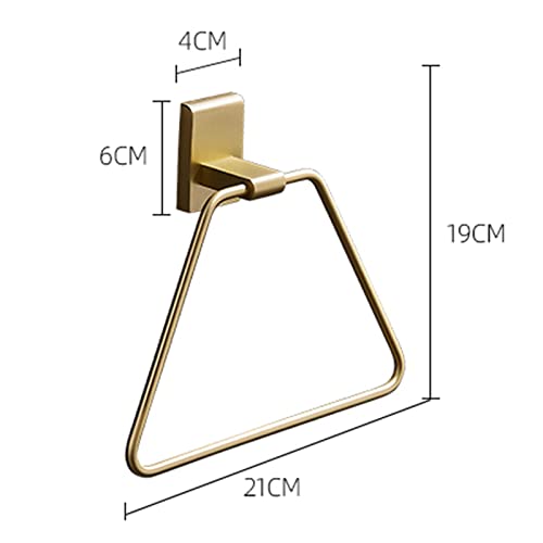 HIGOH Towel Racks, Bath Towel Holder,Bathroom Hand Towel,All Copper Solid Light Air Towel,Bathroom Rack Bathroom,Punch-Free Towel Holder/a