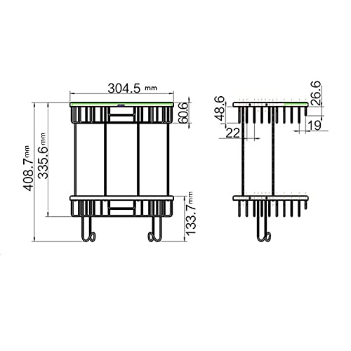 RSOCHS Wall Shelf Bathroom Towel Rack Space Aluminum Rack Double Towel Rack Bathroom Hardware Accessories