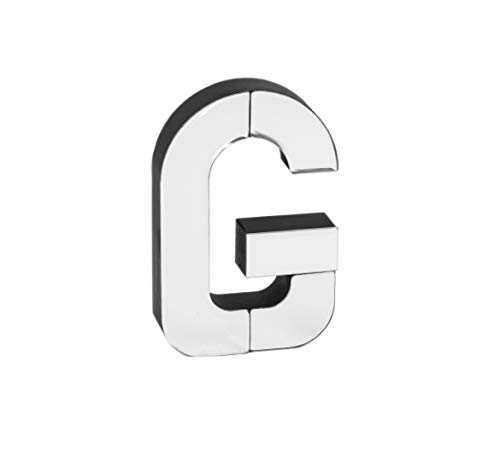 COLLECTIVE HOME - 7-inch Tall Mirrored Glass and Wood Decorative Letter, Home-Bedroom-Office Wall Décor. Perfect Fun Gift to Encourage Girls, You