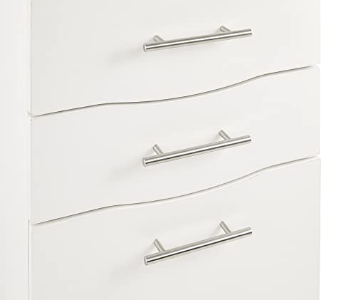 MMT Furniture Designs Ltd Under Desk 3 Drawer Pedestal, Wood, White