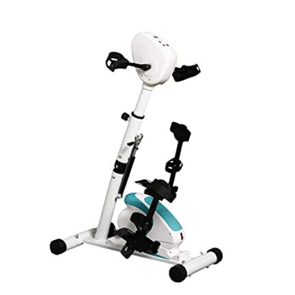 LUNEZY Electronic Physical Therapy Rehab Bike Trainer Exerciser, Cycle Arm Leg Pedal Exerciser, Adjustable Stroke Resistance, Suitable for Handic