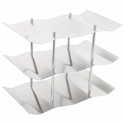ALREMO HUANGXING - Freestanding Floor Wine Holder, Wavy Wine Holder Display Wine Racks Countertop, Freestanding Wine Rack for Kitchen, Dinging Ro