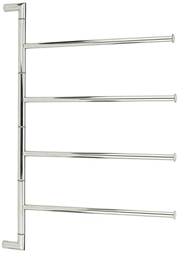 Smedbo "Outline Lite" Towel Rail Swing-Arm of Polished Stainless Steel, 40.7 x 6 x 62.9 cm