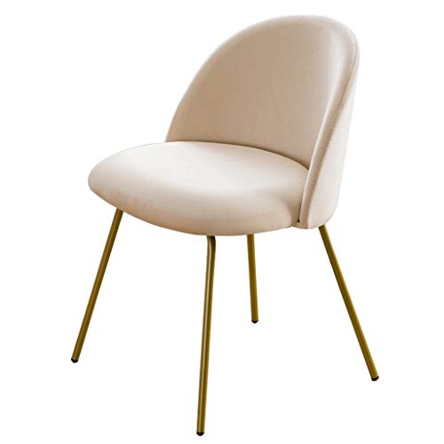 Modern Kitchen Dining Room Chairs Velvet Dining Chair Soft Seat And Back Velvet Living Room Chairs with Sturdy Metal Legs Kitchen Chairs (Color :