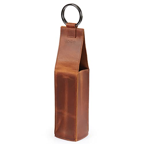 Londo Genuine Leather Wine Bottle Holder and Carrier