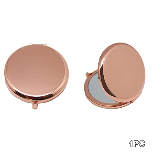 Jiakalamo Compact Folding Mirror Travel For Makeup Portable Party Double Sided Handheld,Travel Cosmetic Mirrors for Pocket, Purse or Wallet, Port