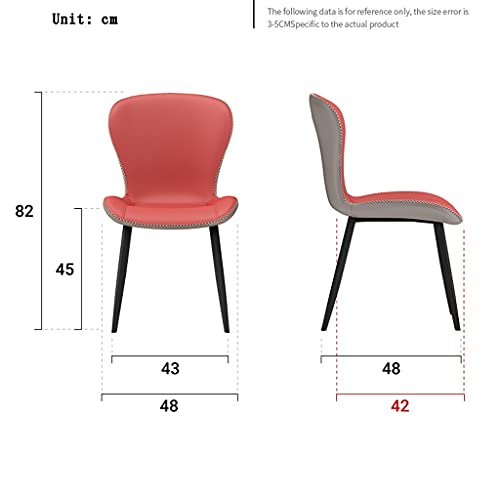 Kitchen Dining Room Furniture Chairs Kitchen Dining Chairs Set Of 4,Water Proof Leather Side Chairs with Carbon Steel Legs Faux Matte Leather Acc