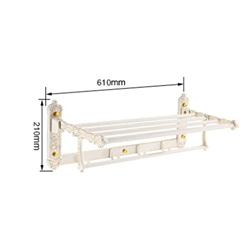 HIGOH Towel Racks,Bathroom Towel Rack Wall Mounted Towel Holder,Towel Rack,Bathroom Rack,Bathroom 3-Layer Towel Holder,Space Aluminum