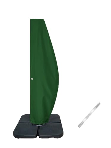 Garden Balsam Patio Umbrella Cover for 12FT to 14FT Offset Umbrella, Water Resistant, Curved Cantilever and Straight Pole Parasol Outdoor Umbrell