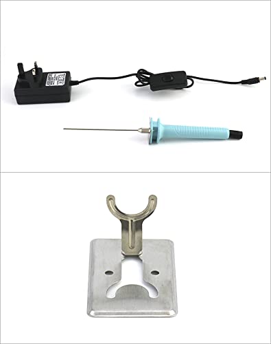 QWORK® Electric Foam Cutter,10CM Hot Wire Cutting Pen,100-240V/15W Polystyrene Cutter Kit