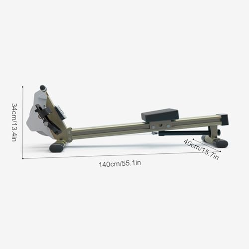 HAWEWE Rowing Machine Hydraulic Foldable Rower 12 Resistance Adjustable Rower Machine For Home Use With LCD Monitor Home Gym Up To 330lbs Weight