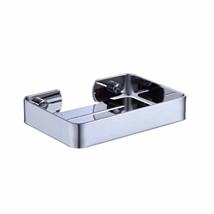 RSOCHS Wall-mounted Stainless Steel Rack , Without Punching Suction Cup Wall-mounted Home for Bathroom or Kitchen