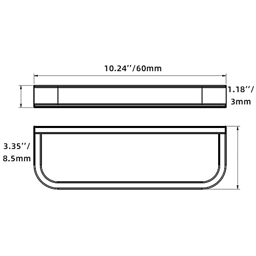 Celbon Towel Bar Holder Self Adhesive Towel Ring Holder Stainless Steel For Kitchen Bathroom Toilet 26CM (Chrome)