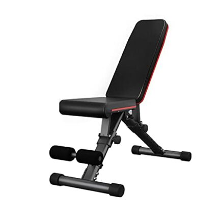 LLRYN Weight Bench, Adjustable Strength Training Bench for Full Body Workout with Fast Folding