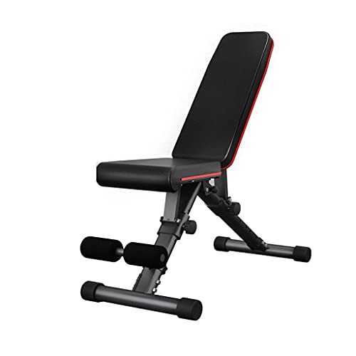 LLRYN Weight Bench, Adjustable Strength Training Bench for Full Body Workout with Fast Folding