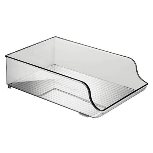 mDesign Plastic Bottle Rack - Bottle Holder - Wine Bottle Holder - Wine Bottle Storage - Water Bottles and Other Drinks - for Worktop or Kitchen