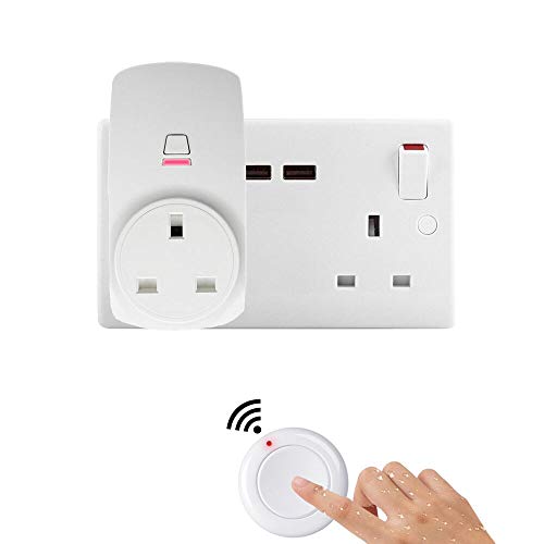 Food Waste Disposer Switch-Remote Control-No Drilling on Sink Top-No Wiring-Stick On Sink Top/Counter Top-Compatible with Any Garbage Disposal Un