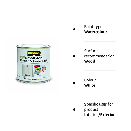 RUSTINS Small Job Primer & Undercoat White 250ml