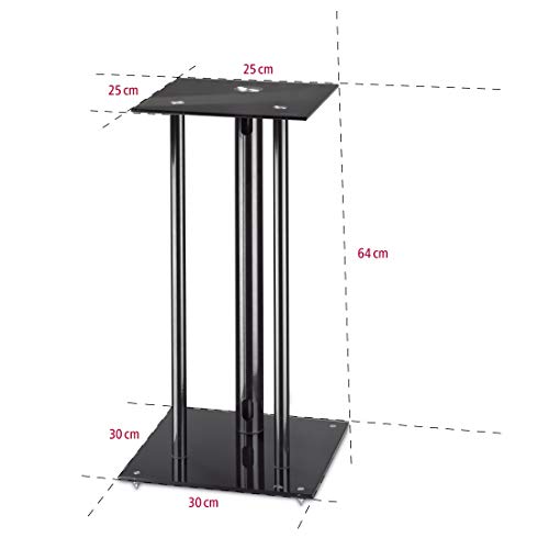 Hama Speaker Stands x2, Black