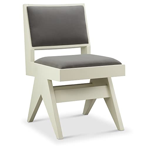 Meelano Side Chair, Oak Leather, Black