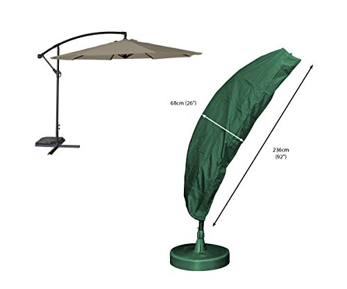 Bosmere Protector Plus Cantilever Parasol Cover, Green/Black Reversible, P394