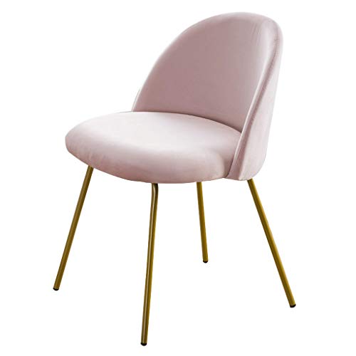 Modern Kitchen Dining Room Chairs Velvet Dining Chair Soft Seat And Back Velvet Living Room Chairs with Sturdy Metal Legs Kitchen Chairs (Color :