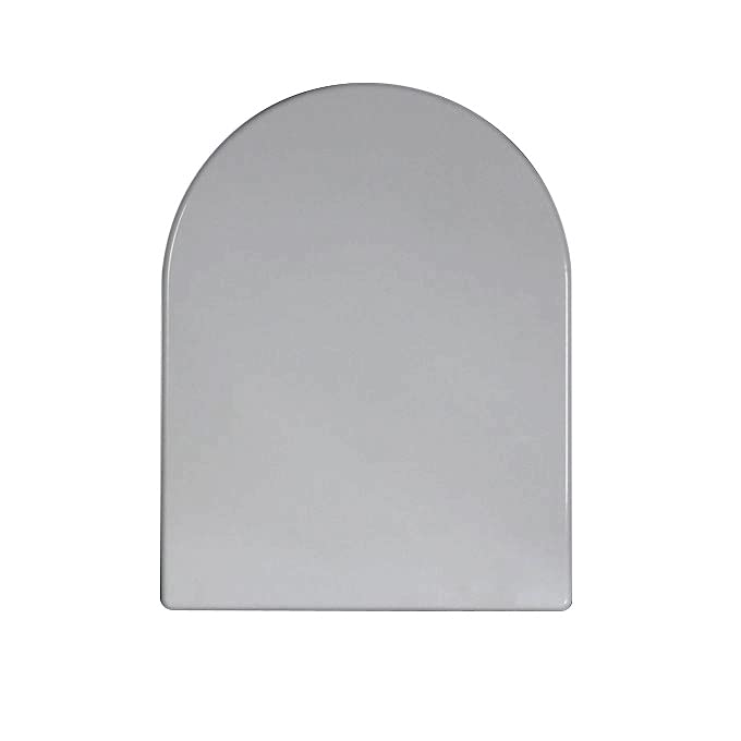 RAM ONLINE Grey Soft Close Toilet Seat D Shape Quick Release Anti Bacterial Soft Close D Shape Bathroom WC Toilet Seat