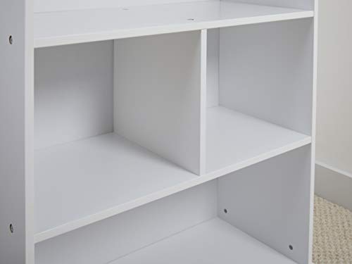House Childrens Bookcase, White, H 87cm x W 67.5cm x D 30cm