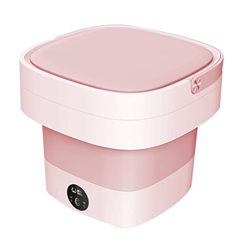XYZMDJ Folding Washing Machine Portable Small Household Wash Underwear Panties Socks Washing Machine Shoes Machine (Color : Purple)