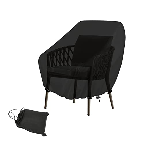 Timisea Patio Chair Covers,Garden Stacking Chair Cover,Patio Seat Covers,Garden Chair Covers,Waterproof Heavy Duty Outdoor Furniture Cover, 89 x