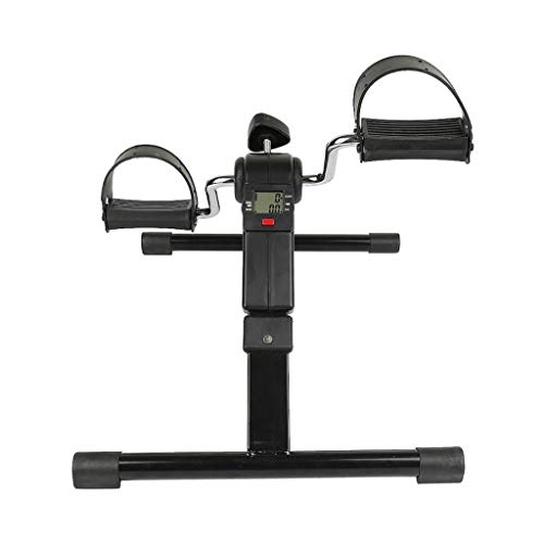 N/A Folding Mini Stepper Portable Bike Pedal LCD Indoor Home Exerciser Bike Fitness Equipmrnt Leg Arm Lose Weight Exercise Machine