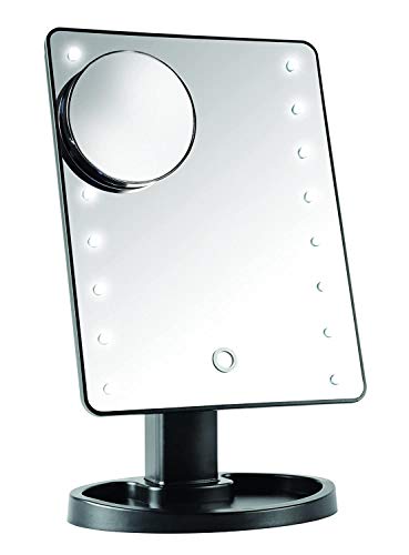 CaliCosy Ideaworks-Light-up Mirror-Large Mirror with 16 LED Lights for Make-Up, Hair Removal, and Other for Face Applications-Rotating Mirror-Mag