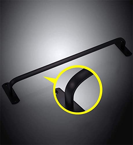Towel Rail,bathroom towel rack Single Towel Hanging Space Aluminum Black,Polished bathroom towel rack Bathroom,Towel Bar Towel Pendant Tower Hang