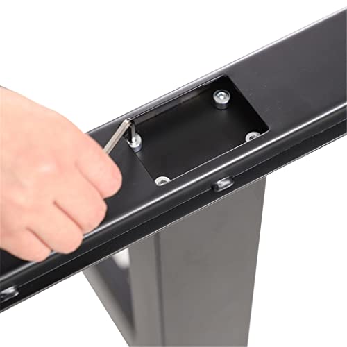 LEIGE Computer Desk Laptop Desk Rolling Single Electric Height Adjustable Desk For Office Home Furniture (Color : Svart)