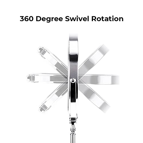 Double Sided Mirror with Stand l High Definition Vanity Mirror with 1x /10x Magnification for Dressing Table l Classic Free Standing Mirror for B