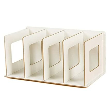 Wooden CD Shelf,Wooden Book Rack,Desktop CD Desktop CD Storage Shelf Wooden CD Rack, Desktop Book Organizer, Album CD Or DVD Storage Case, Holds
