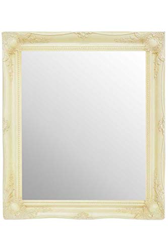 FRAMES BY POST 30" X 26" (66cmx76cm) Large Ivory/Cream Classic Frame Antique Design Ornate Shabby Chic Over Mantle Big Wall Mirror, 76 x 66