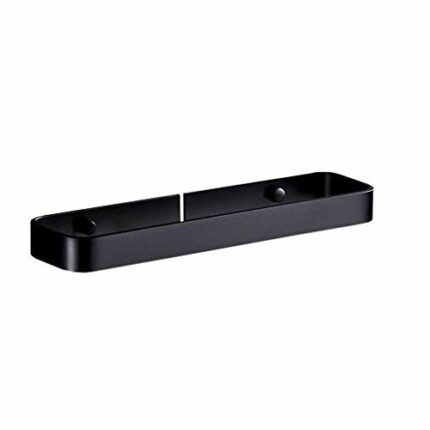 DINGZZ Bathroom Single Towel Rail Wall Mounted Towel Bar Hanger Black Towel Bars for Bathroom Accessories Wall Mounted Towel Holder