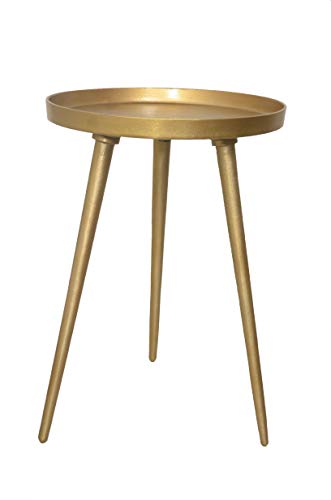 ASPECT Maxine Tripods Metal Side Table (Gold), 38 Ø x 55 H cm